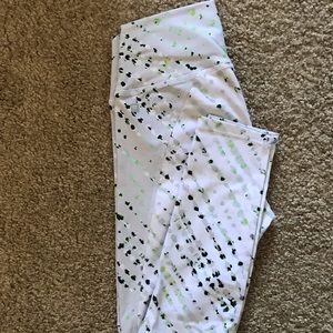 Fabletics white high waisted leggings small